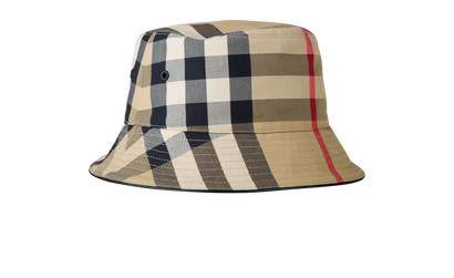 Burberry Nova Print Bucket L Hat, front view